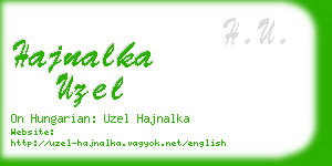 hajnalka uzel business card